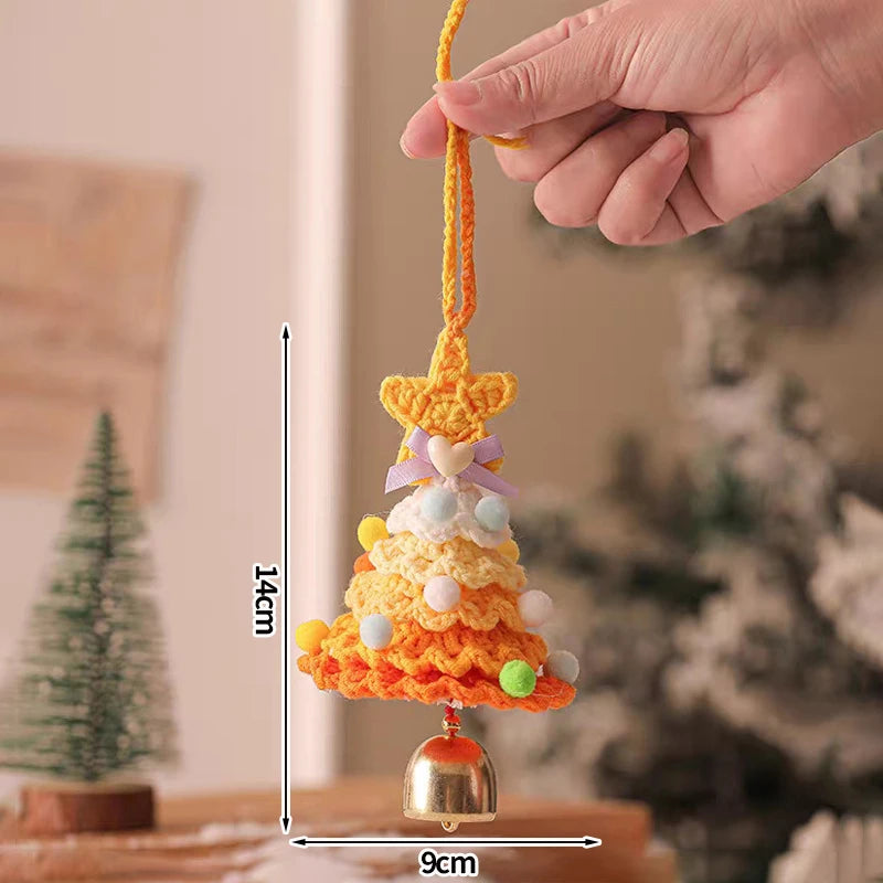 Christmas Tree Pendant Wind Chime Christmas Tree Bells Elk Angel Girl Hanging Pendant 2025 New Year Xmas Decoration Accessories