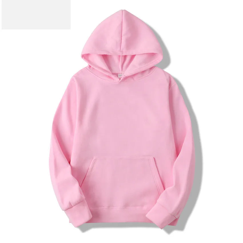 Autumn plush women's hoodie winter fashion hoodie women's casual pocket pullover sports hoodie