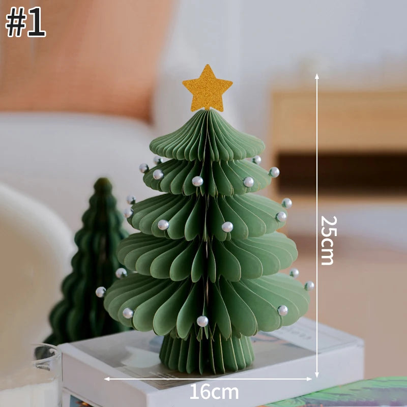 Christmas Tree Hanging Honeycomb Christmas Decoration 2025 New Year 2026 Navidad Supplies Xmas Home Christmas Tree Pendants
