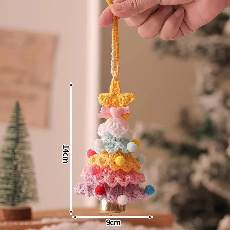 Christmas Tree Pendant Wind Chime Christmas Tree Bells Elk Angel Girl Hanging Pendant 2025 New Year Xmas Decoration Accessories
