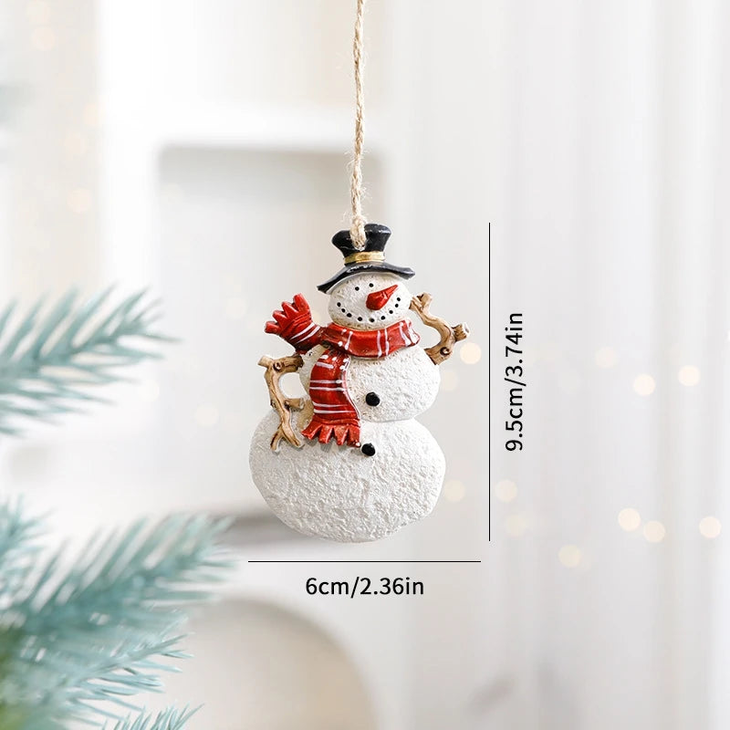 Christmas Tree Pendant Wind Chime Christmas Tree Bells Elk Angel Girl Hanging Pendant 2025 New Year Xmas Decoration Accessories