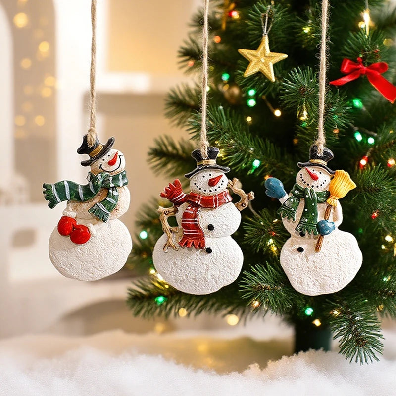 Christmas Tree Pendant Wind Chime Christmas Tree Bells Elk Angel Girl Hanging Pendant 2025 New Year Xmas Decoration Accessories