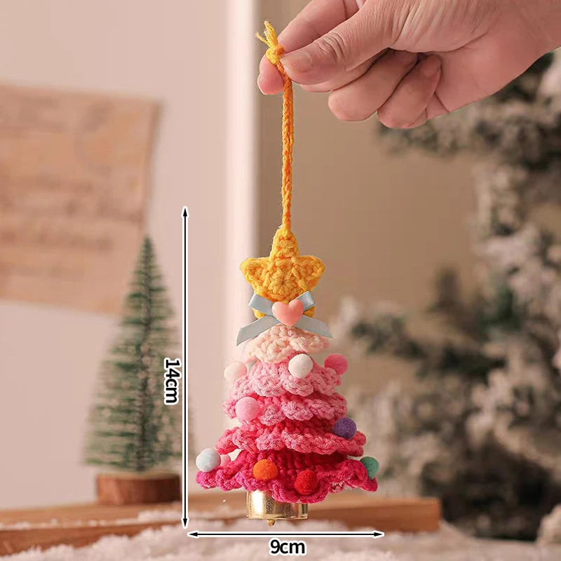 Christmas Tree Pendant Wind Chime Christmas Tree Bells Elk Angel Girl Hanging Pendant 2025 New Year Xmas Decoration Accessories