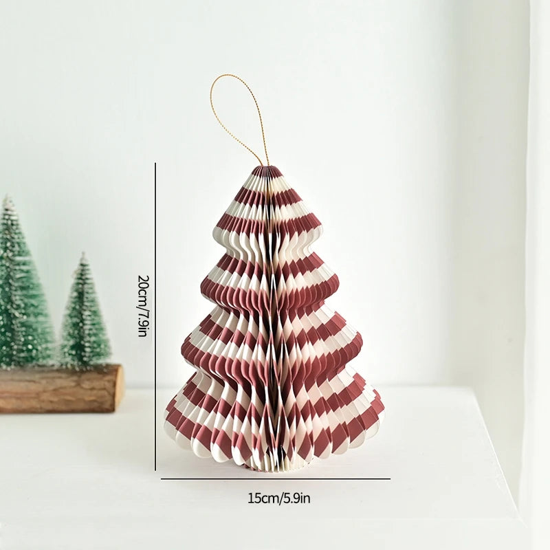 Christmas Tree Hanging Honeycomb Christmas Decoration 2025 New Year 2026 Navidad Supplies Xmas Home Christmas Tree Pendants