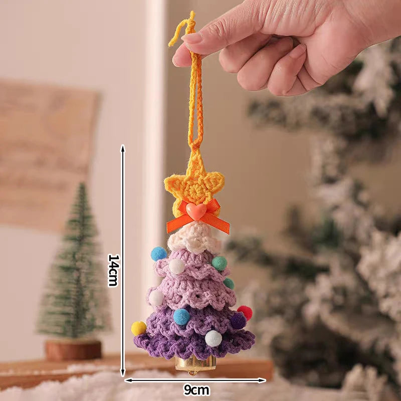 Christmas Tree Pendant Wind Chime Christmas Tree Bells Elk Angel Girl Hanging Pendant 2025 New Year Xmas Decoration Accessories