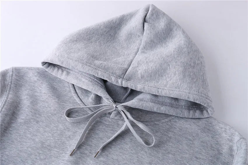 Autumn plush women's hoodie winter fashion hoodie women's casual pocket pullover sports hoodie