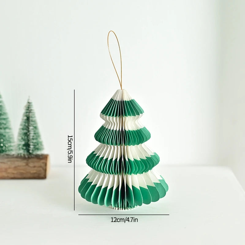 Christmas Tree Hanging Honeycomb Christmas Decoration 2025 New Year 2026 Navidad Supplies Xmas Home Christmas Tree Pendants