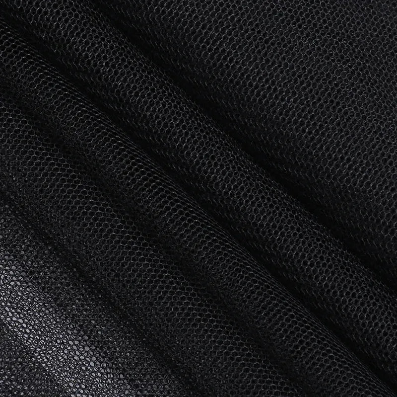 Sexy Net Yarn High-Waisted Irregular Skirt for Women New European and American Gothic Style Versatile Casual Skirts