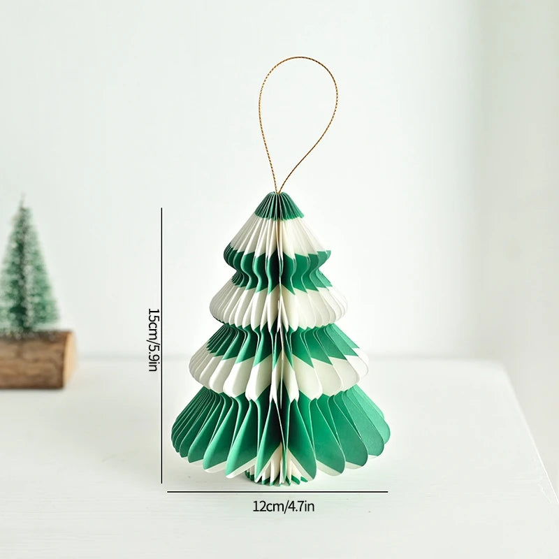 Christmas Tree Hanging Honeycomb Christmas Decoration 2025 New Year 2026 Navidad Supplies Xmas Home Christmas Tree Pendants