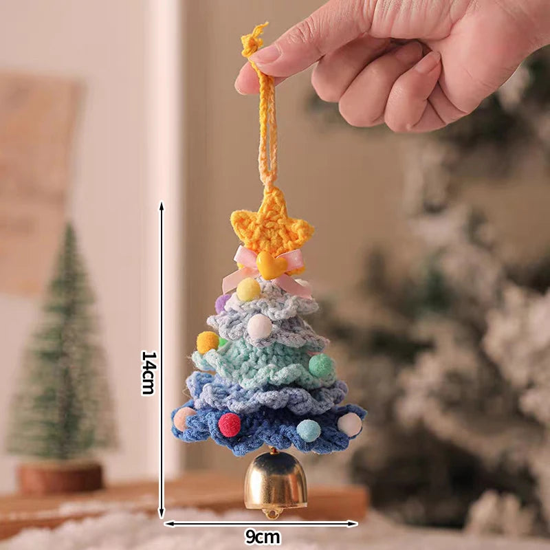 Christmas Tree Pendant Wind Chime Christmas Tree Bells Elk Angel Girl Hanging Pendant 2025 New Year Xmas Decoration Accessories